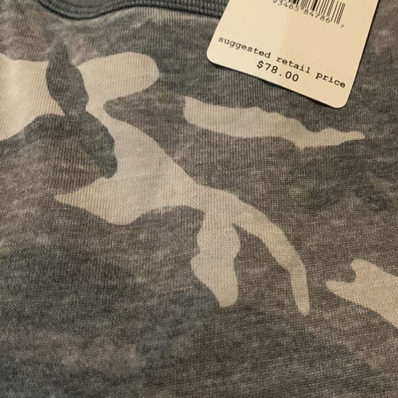 Free People charcoal combo camo Arielle too. Small. NWT - Picture 6 of 7